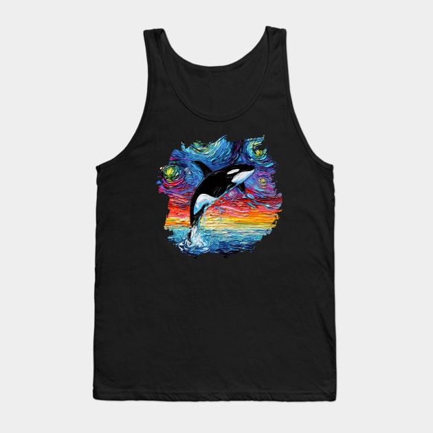 van Gogh Never Saw Alaska with border Tank Top by sagittariusgallery